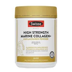 Swisse Beauty High Strength Marine Collagen+ Unflavoured Powder