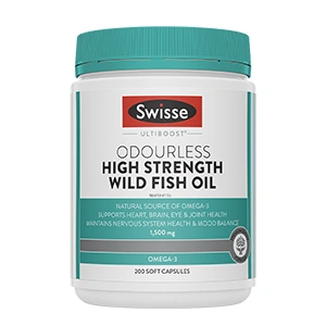 Swisse Ultiboost Odourless High Strength Wild Fish Oil