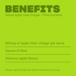 Swisse Apple Cider Vinegar + Fibre Gummies